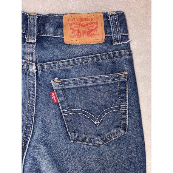 Levi’s Boys Size 7 REG 511 Blue‎ Jeans Fast Shipping! - Picture 1 of 4